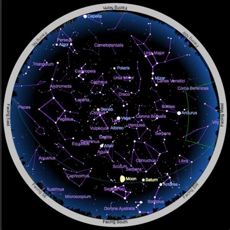 night sky map tonight|Easily Identify Stars At Night .